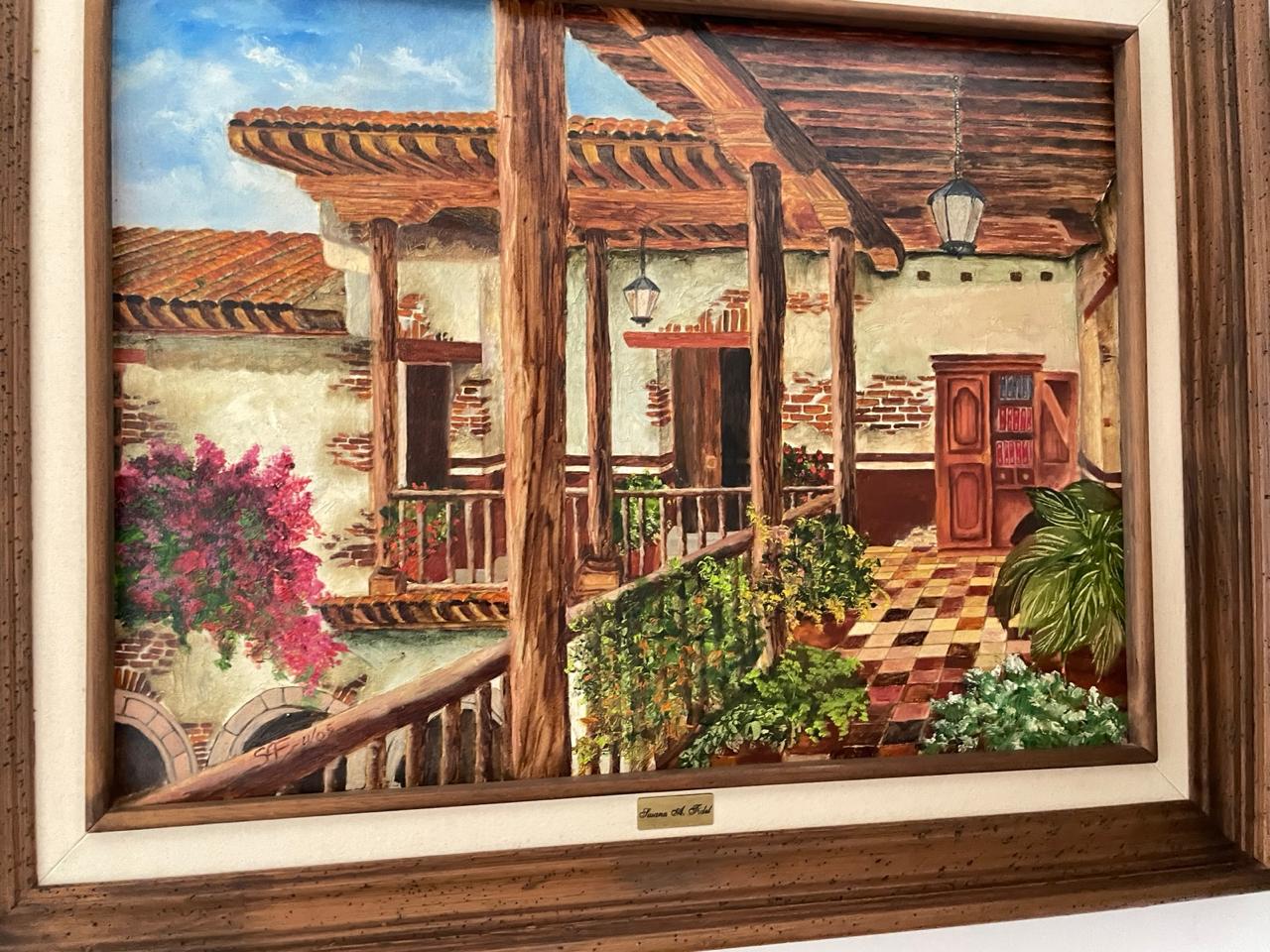 Balcón de la Hacienda — óleo sobre lienzo por Susy