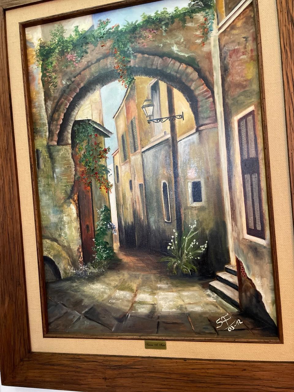Callejón de la Arcada — óleo sobre lienzo por Susy