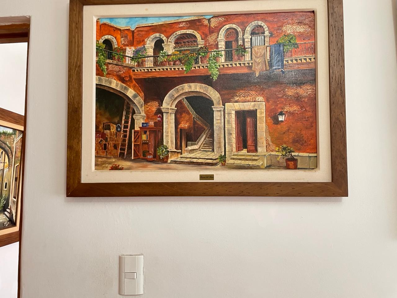Patio de Arcos y Cantera — óleo sobre lienzo por Susy